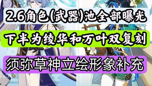 2.6卡池爆料最新,新角色与限定皮肤大揭秘，精彩不容错过！